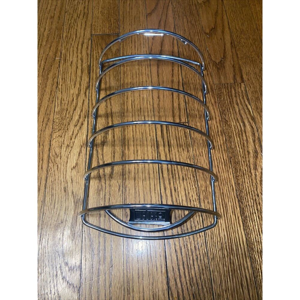 Weber Original RIB RACK Chrome Plated Steel Grill BBQ Roaster 6605 13” Long